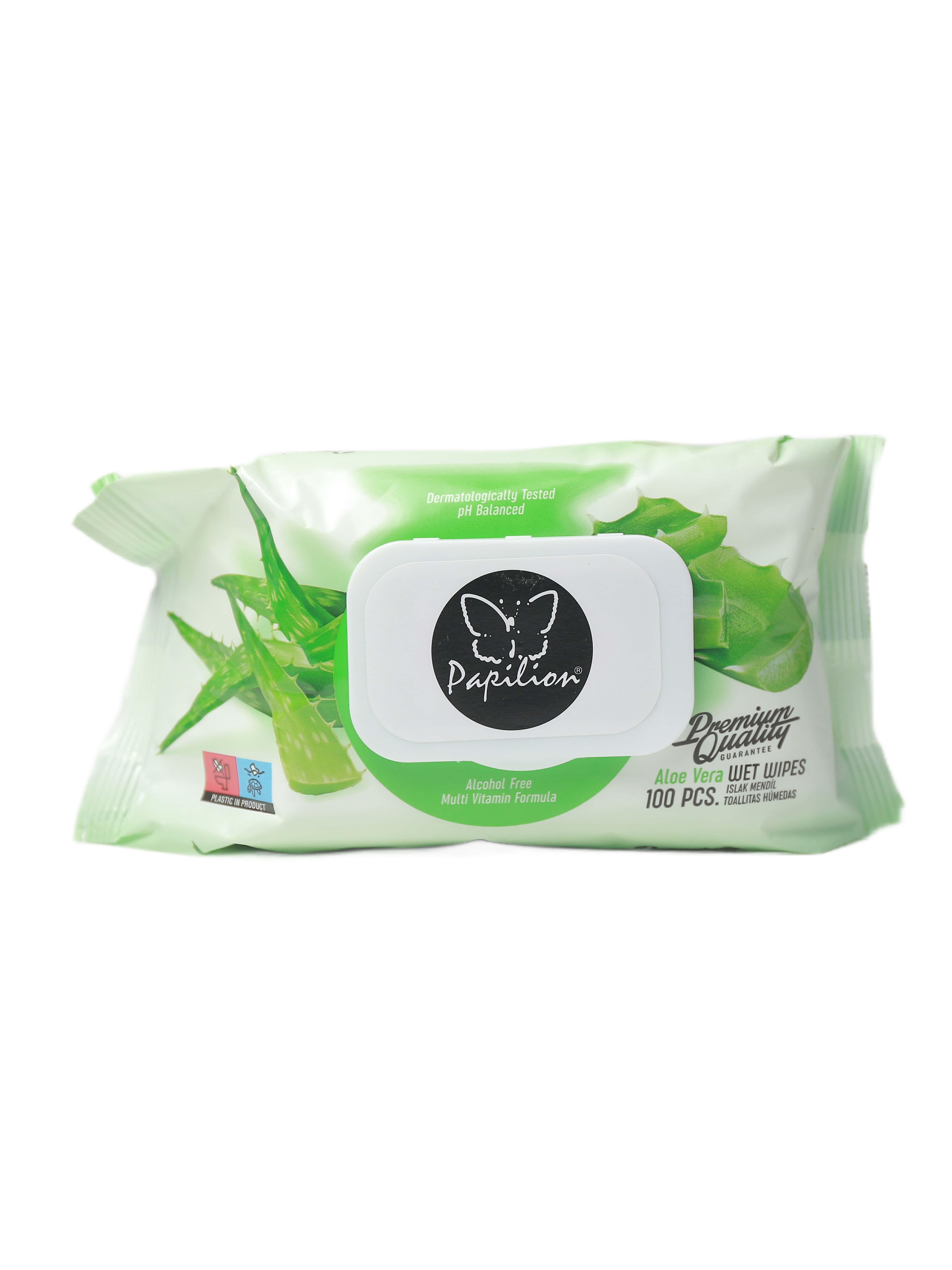 "Papilion" Aloe ysly çygly süpürgiçler 100sany (8692857014716)