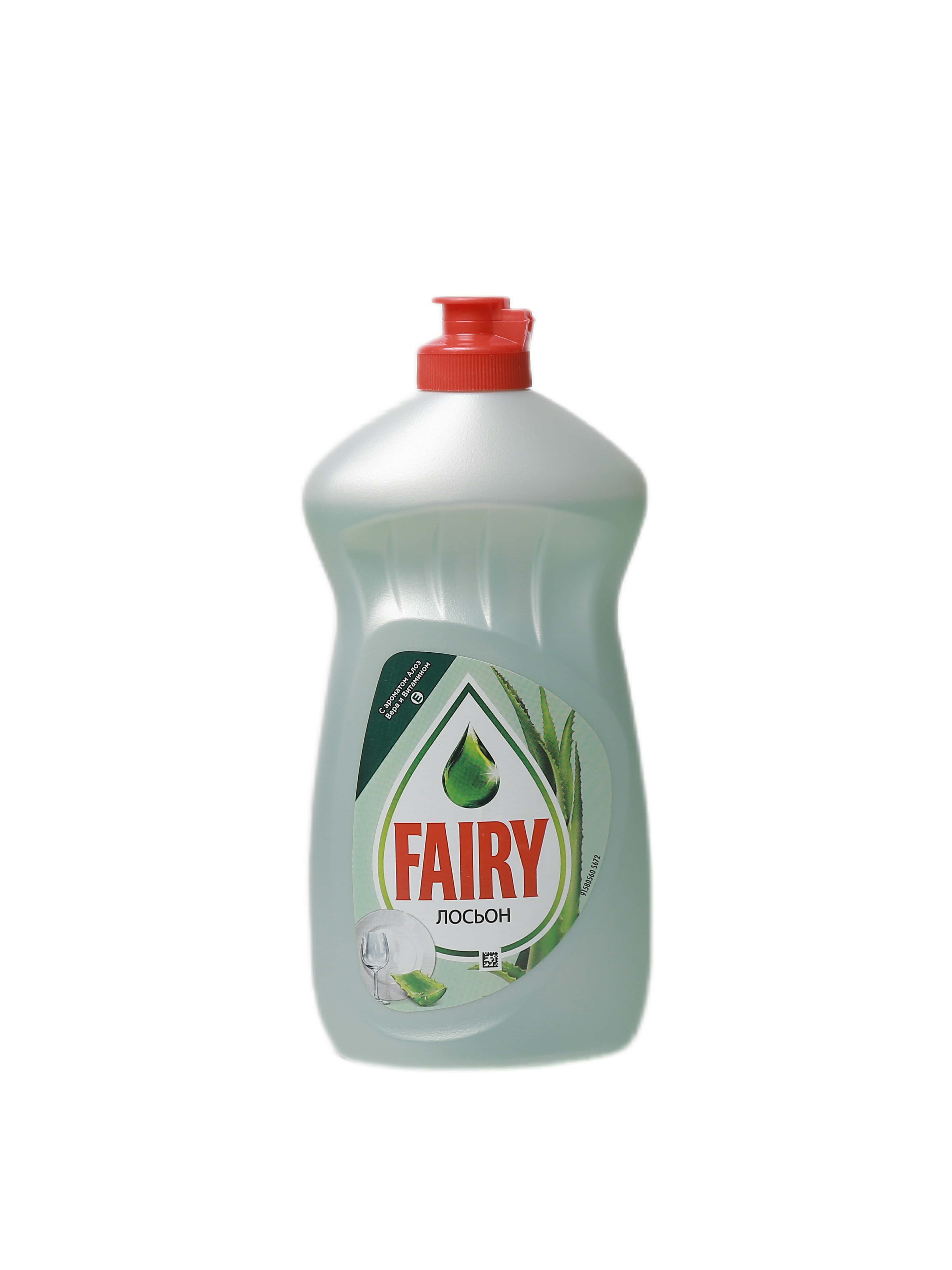 "FAIRY" Средство для мытья посуды  Лосьон с ароматом Алоэ и витамином Е, 450 мл (8001841939605)