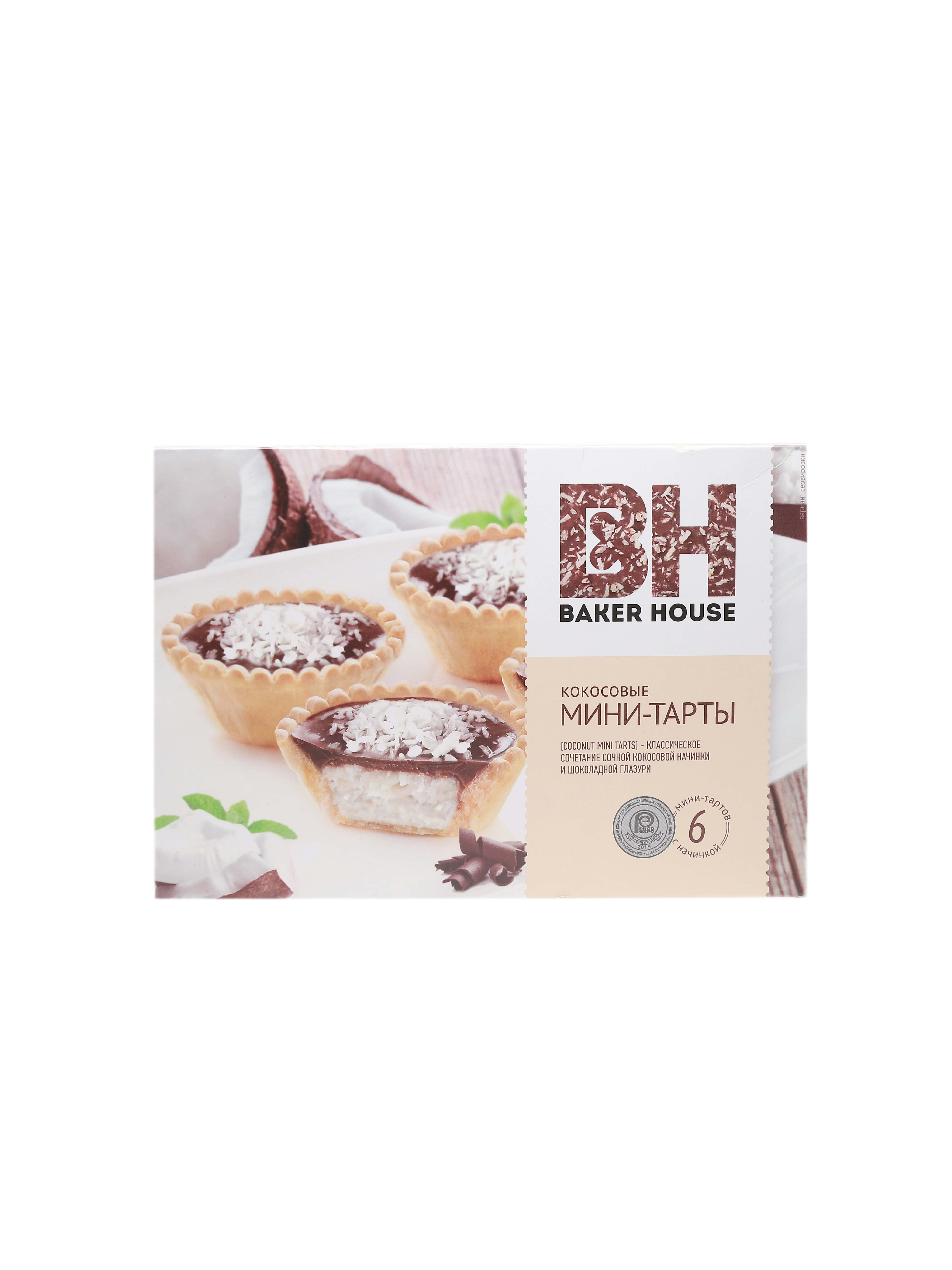"Baker House" kokosowýe mini tarti 6li 240gr (4607001417033)